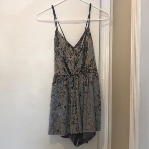 L.A. Hearts velvet short jumpsuit